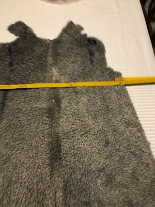 Gilet in pelliccia grigio