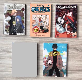 4 Mangas! Rosacruz, One Piece, Villano, Crimson