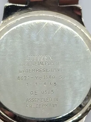 Reloj Citizen Oro y Plata