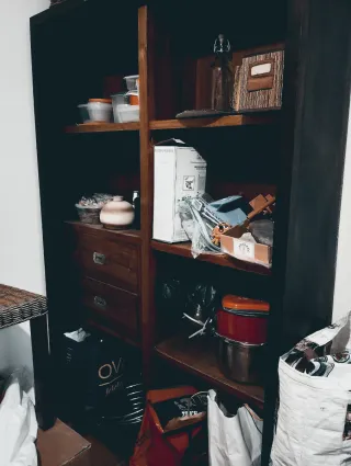 Estantería Banak Importa Madera y Cristal