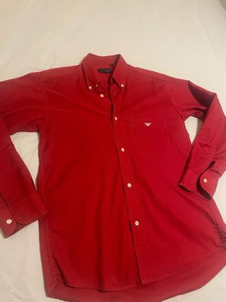 Camisa Armani Jeans Roja Talla M