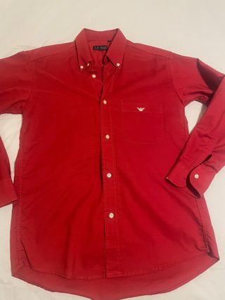 Camisa Armani Jeans Roja Talla M