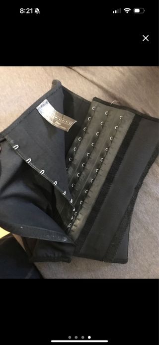 Faja Cinturilla Látex Negra