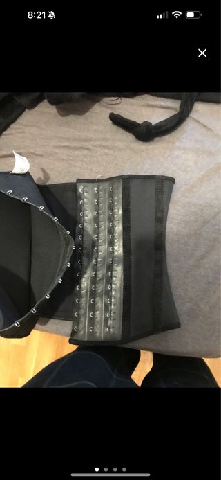 Faja Cinturilla Látex Negra