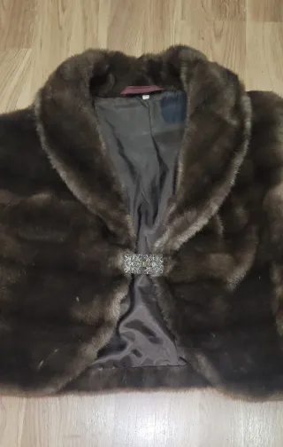 Torera bolero abrigo pelo vintage años 70