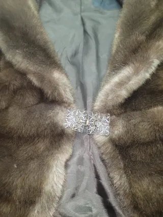 Torera bolero abrigo pelo vintage años 70