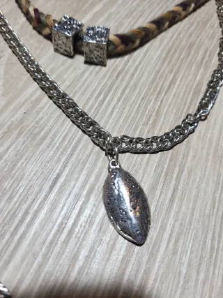 Collar boho con cuentas y trenza