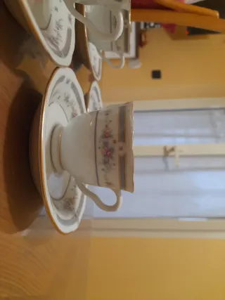 Set 6 Tazzine Caffè Porcellana Oro