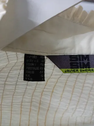 Blusa Simsim Crema Talla 42