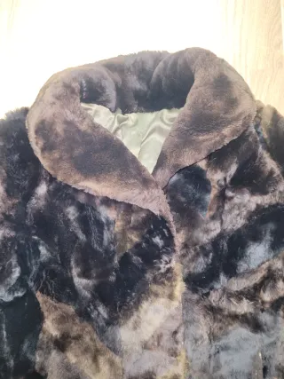 Abrigo Pelo Vintage Natural Talla L