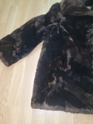 Abrigo Pelo Vintage Natural Talla L