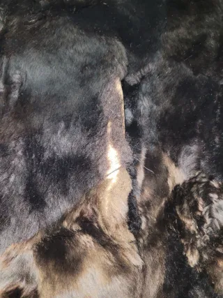 Abrigo Pelo Vintage Natural Talla L