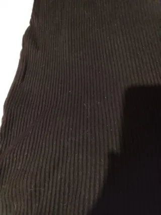 Vestido lana negro manga larga M