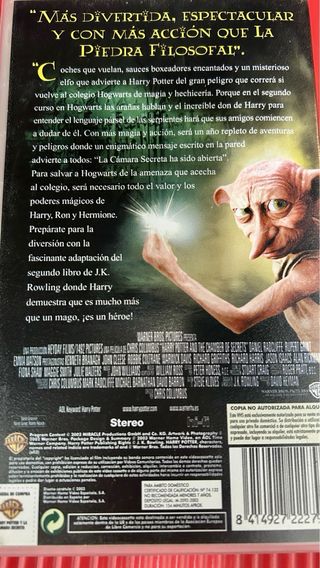 VHS Harry Potter y la Cámara Secreta