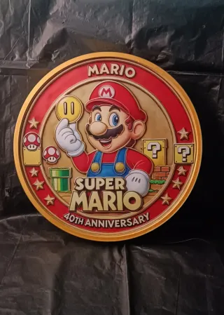 Insegna Luminosa Super Mario 40° Anniversario