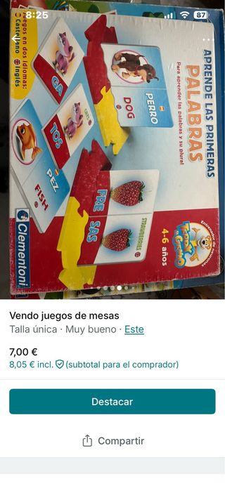 Juego de mesa El Verdugo