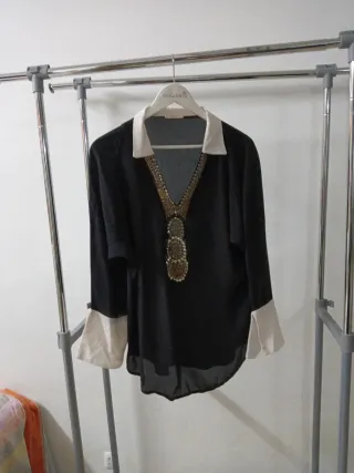 Blusa bicolor Taqueso Talla L