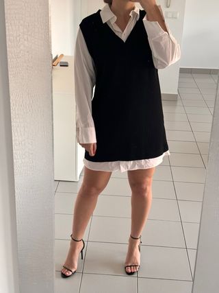 Vestido Zara Negro Talla M