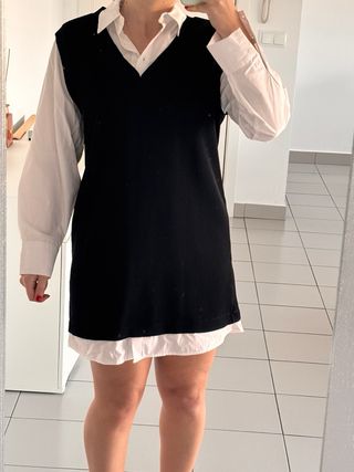 Vestido Zara Negro Talla M