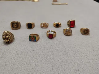 Anillos bañados en oro Hombre Mujer  Unisex