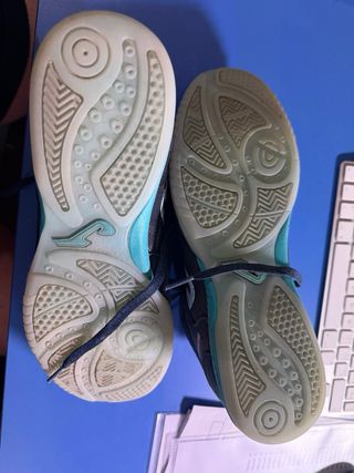 Zapatilla Joma Top Flex Negra y Turquesa