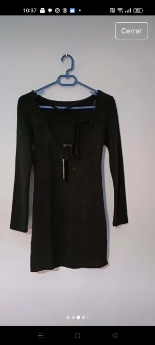 Vestido negro Inside talla S