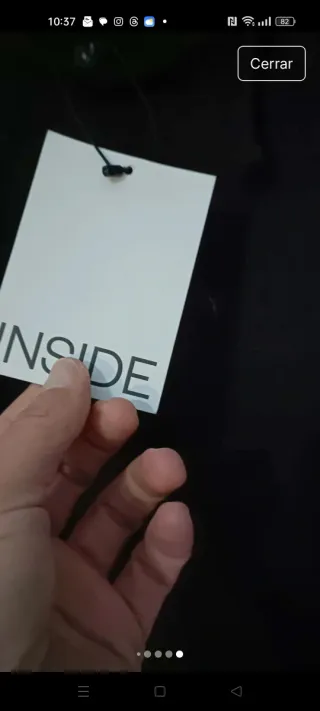 Vestido negro Inside talla S