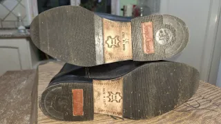 Sergio Grasso stivali equitazione cuoio, nero.