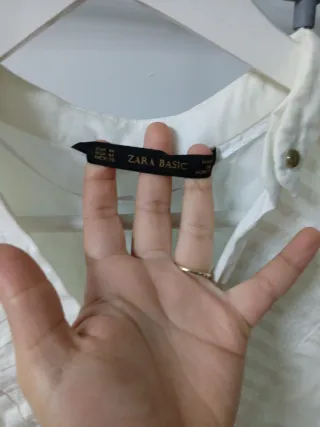 Blusa blanca casera talla M