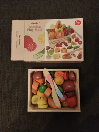 Juego Comida Madera Beberolen Montessori