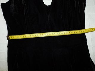 Mono largo terciopelo negro