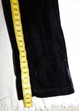 Mono largo terciopelo negro