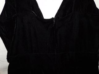 Mono largo terciopelo negro