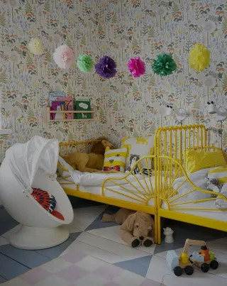 Cama extensible infantil amarilla