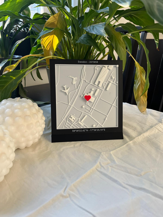 Regalo San Valentin El Mapa de Tu Historia de Amor