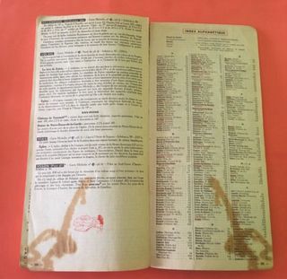 Guía Michelin AUVERGNE, Francia 1968