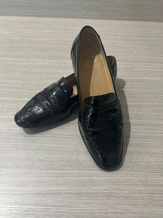 Scarpe vernice nere 38.5 usate