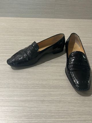 Scarpe vernice nere 38.5 usate