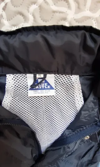 Impermeable azul marino