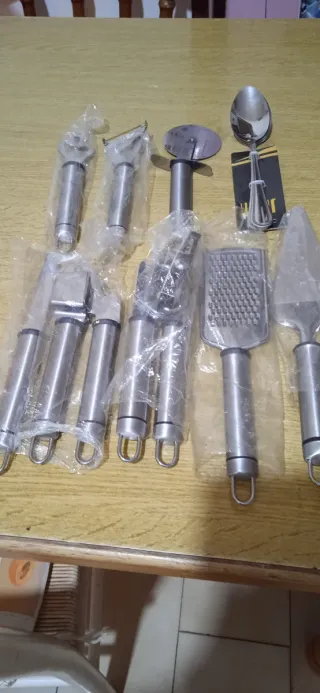 Set Utensili Cucina Acciaio Inox