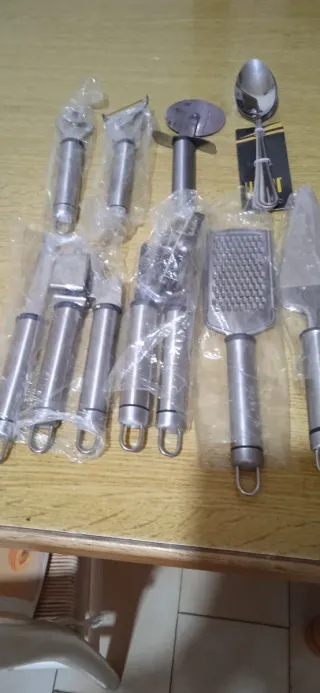 Set Utensili Cucina Acciaio Inox