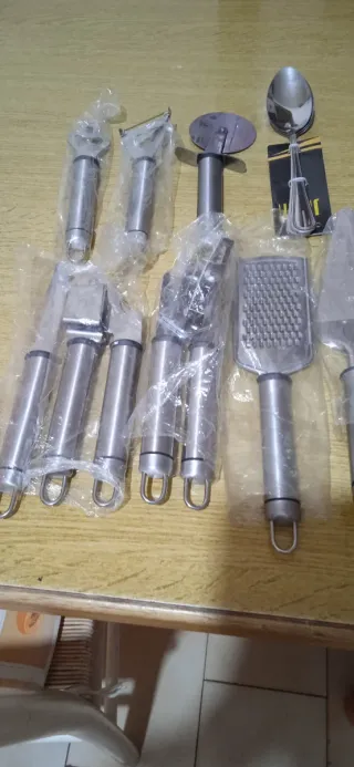 Set Utensili Cucina Acciaio Inox