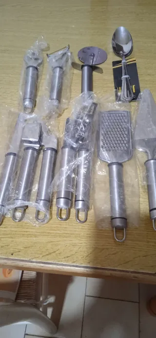 Set Utensili Cucina Acciaio Inox