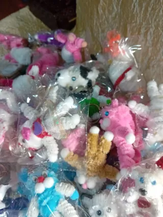 Lote muñecos hechos a mano para mercadillos