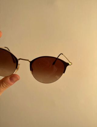 Gafas de Sol Ray-Ban Marrones y Doradas