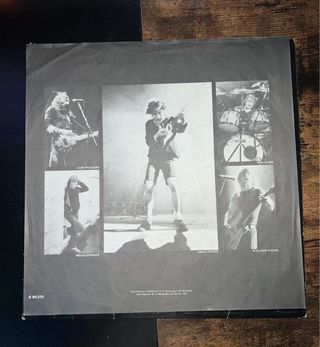 Vinilo AC/DC de 1980