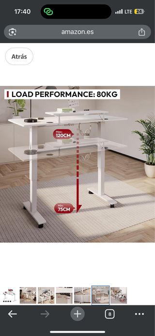 Escritorio Elevable y Silla Oficina