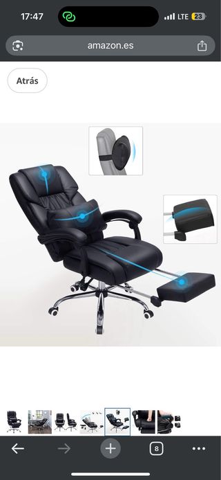 Escritorio Elevable y Silla Oficina