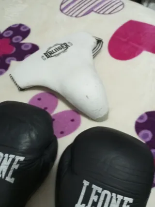 Guantes de boxeo Leone negros