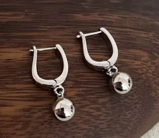 Pendientes Plata con Bola